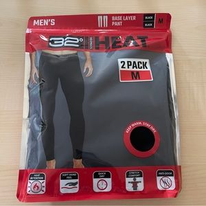 32 degrees Men’s HEAT BASE LAYER PANT BLACK M, L